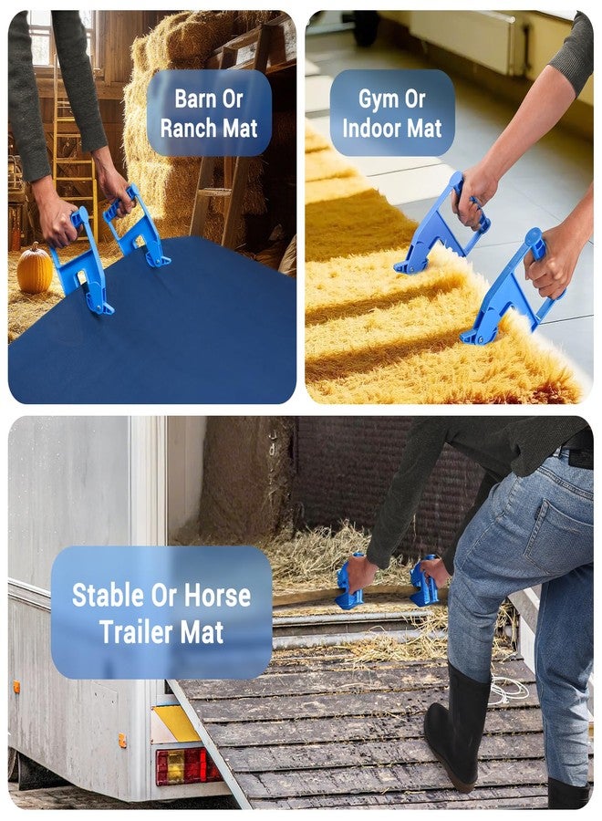 AugFir Pair of Mat Grippers for Horse Stall Mat, Effortless Mat Movers Tool, Stall Mat Puller for Horse Mat, Rubber Gym Mat & Trailer Mat - Image 4